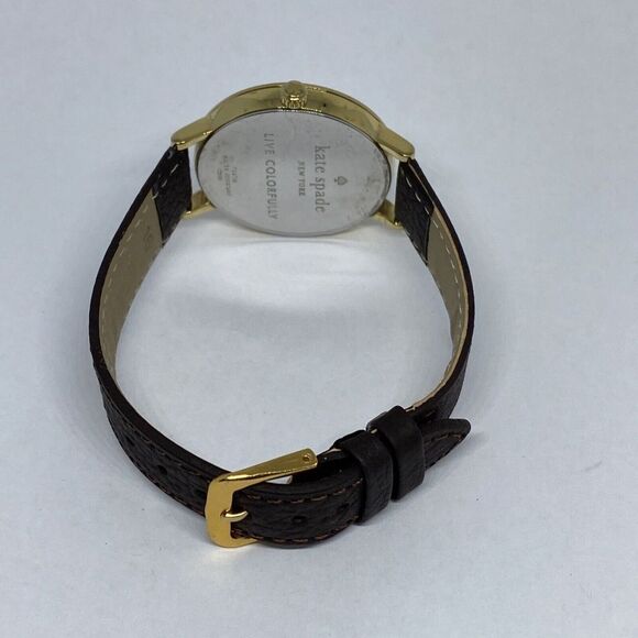 Kate Spade New York Metro 0073 Women Brown Leather Analog Dial Wrist Watch VK126 - Picture 11 of 12